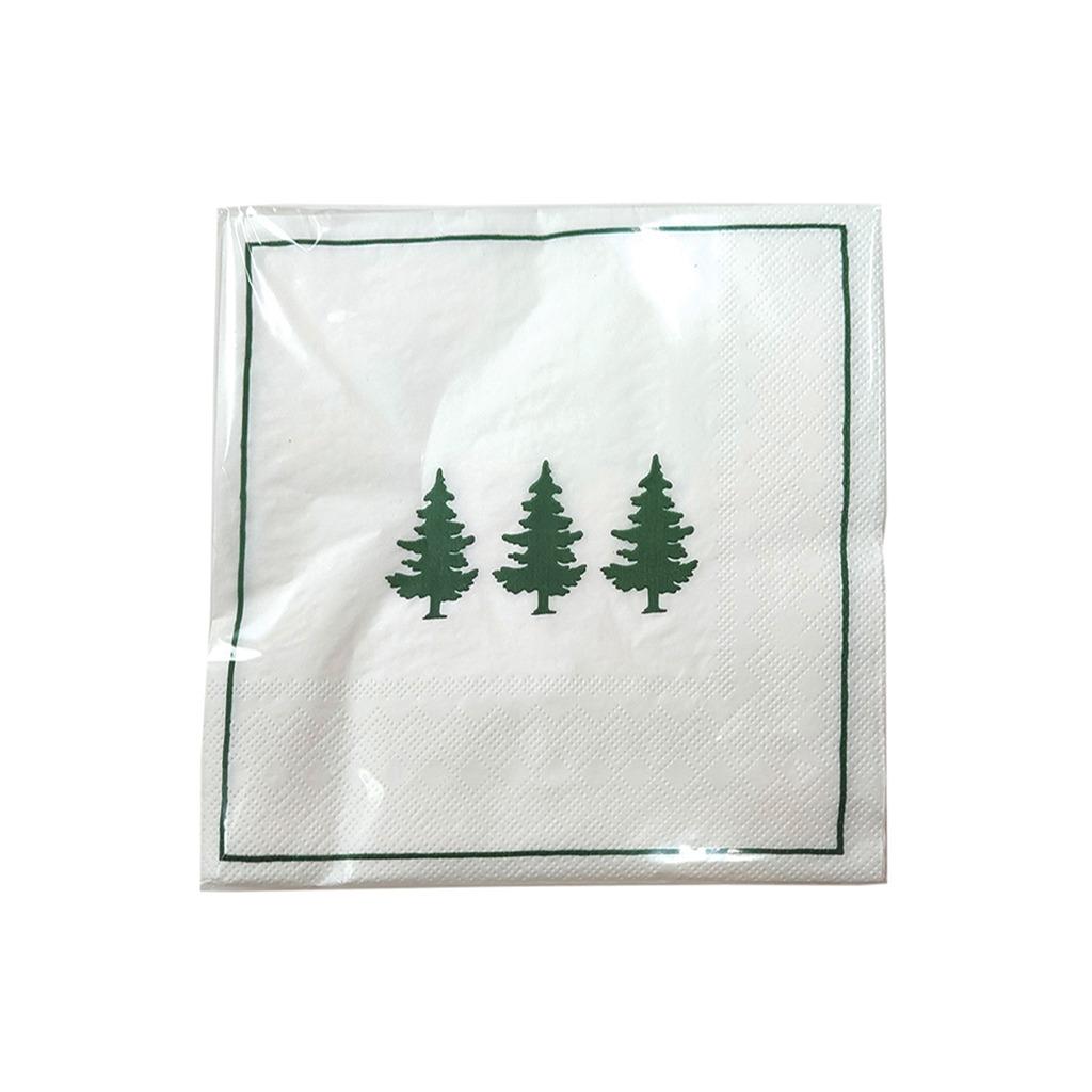 Serviette Sapin de Noël (lot de 20)