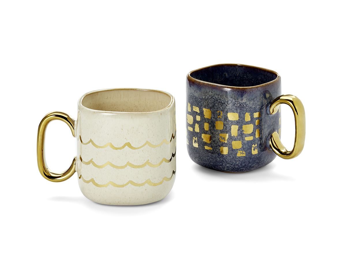 Mok met gouden oor
