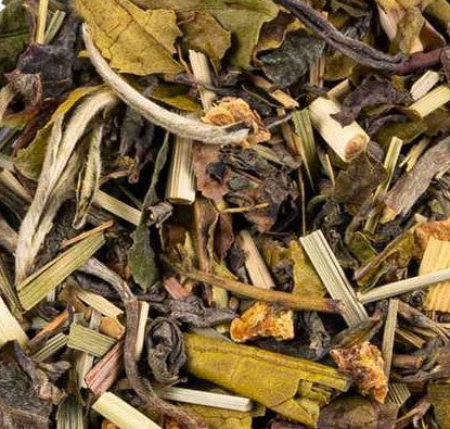 White tea with ginger and lemon