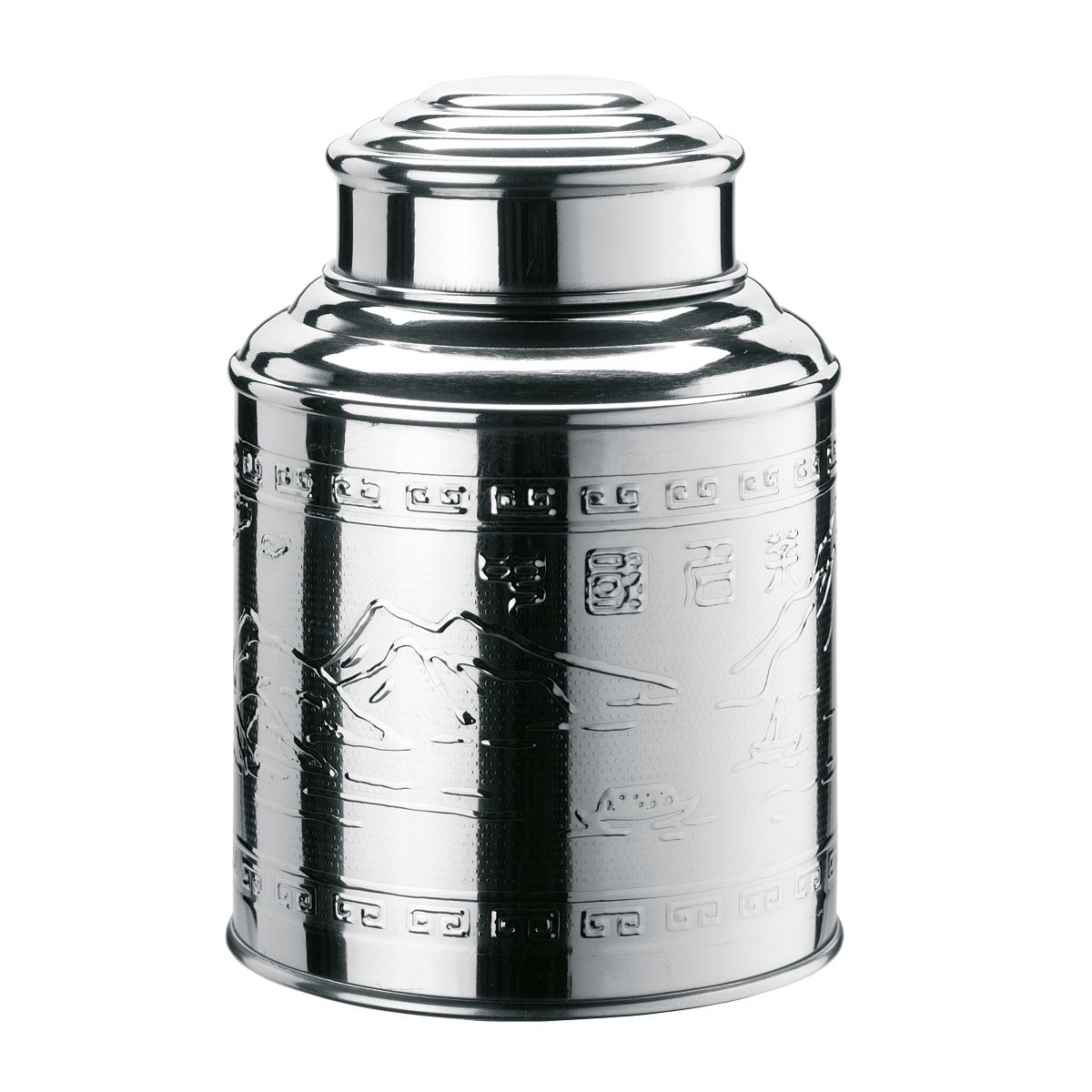 Theeblik zilverkleurig