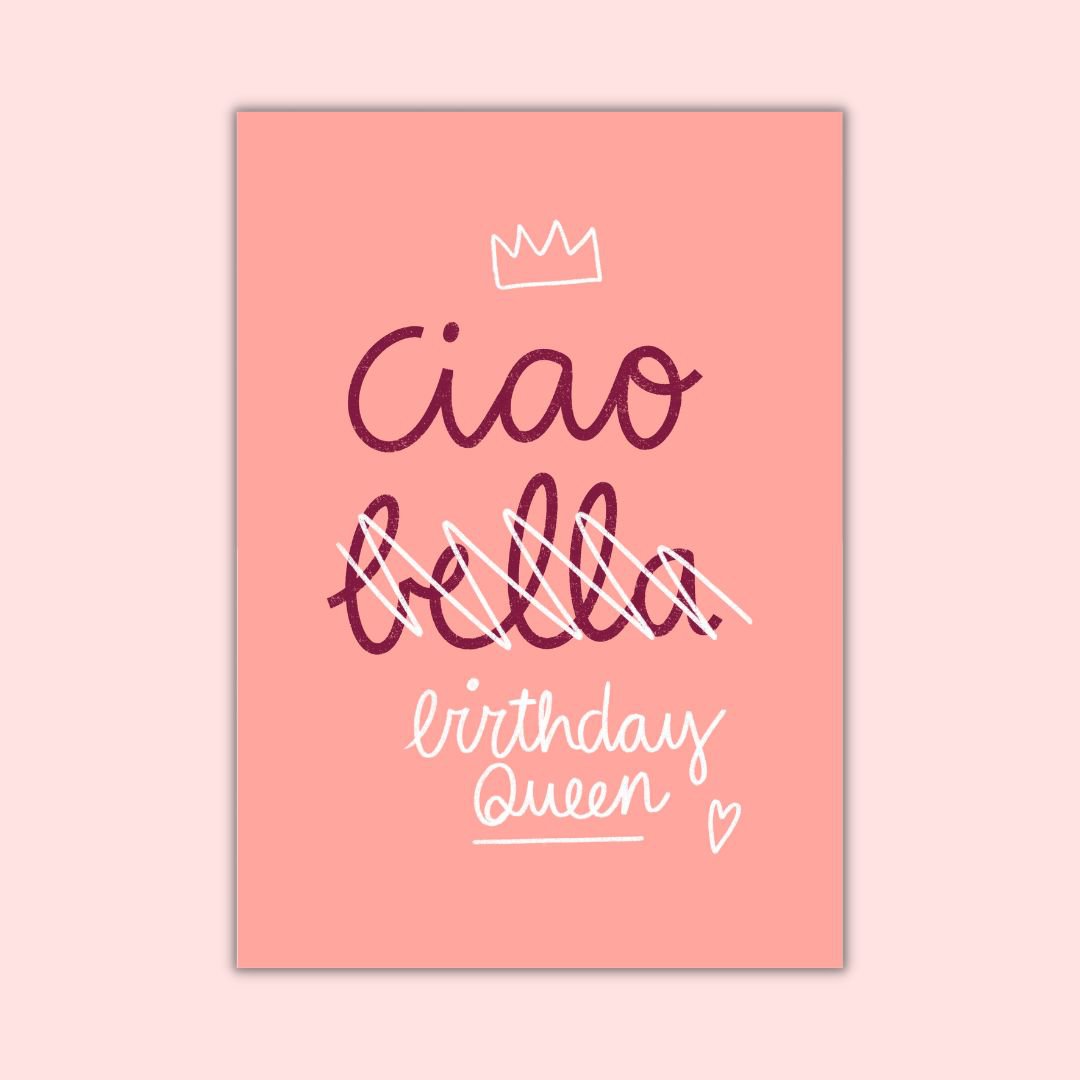 Kaartje - birthday queen