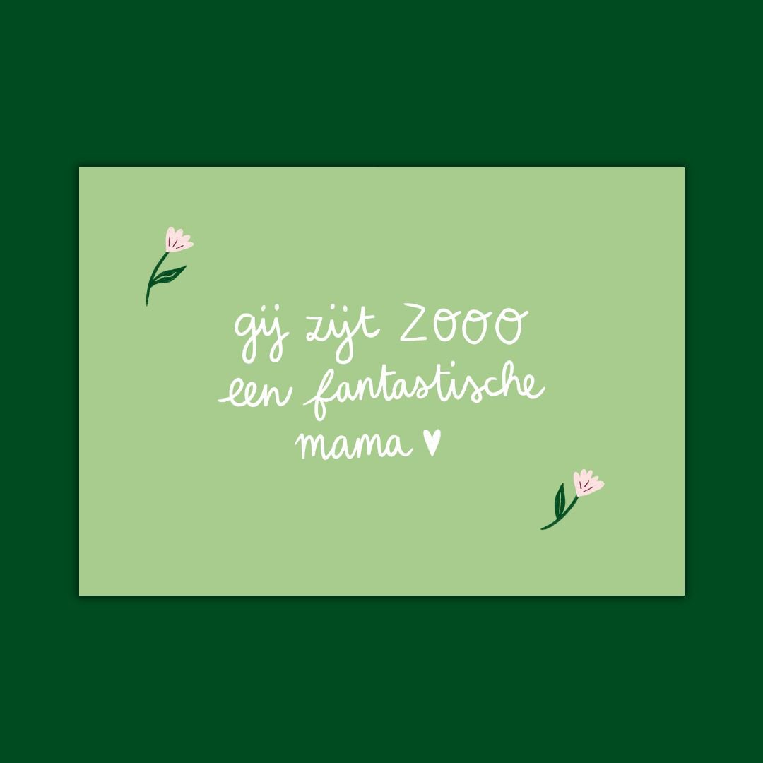Kaartje - fantastische mama