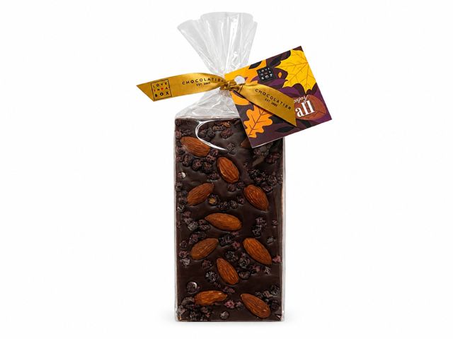 Chocolade met zwarte bes en pumpkin spice