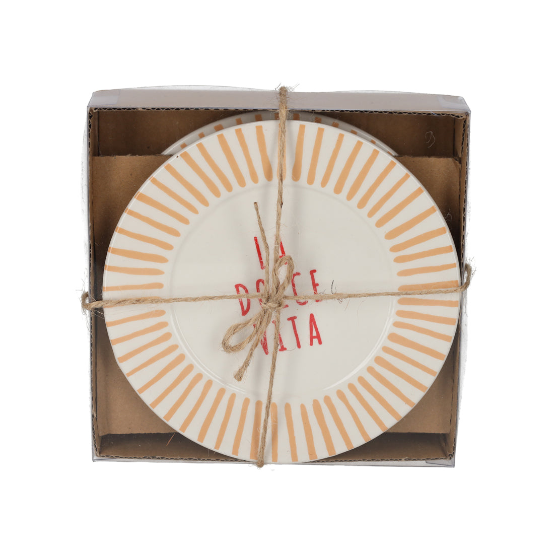 Dessertbord / ontbijtbord La dolce vita - perzik