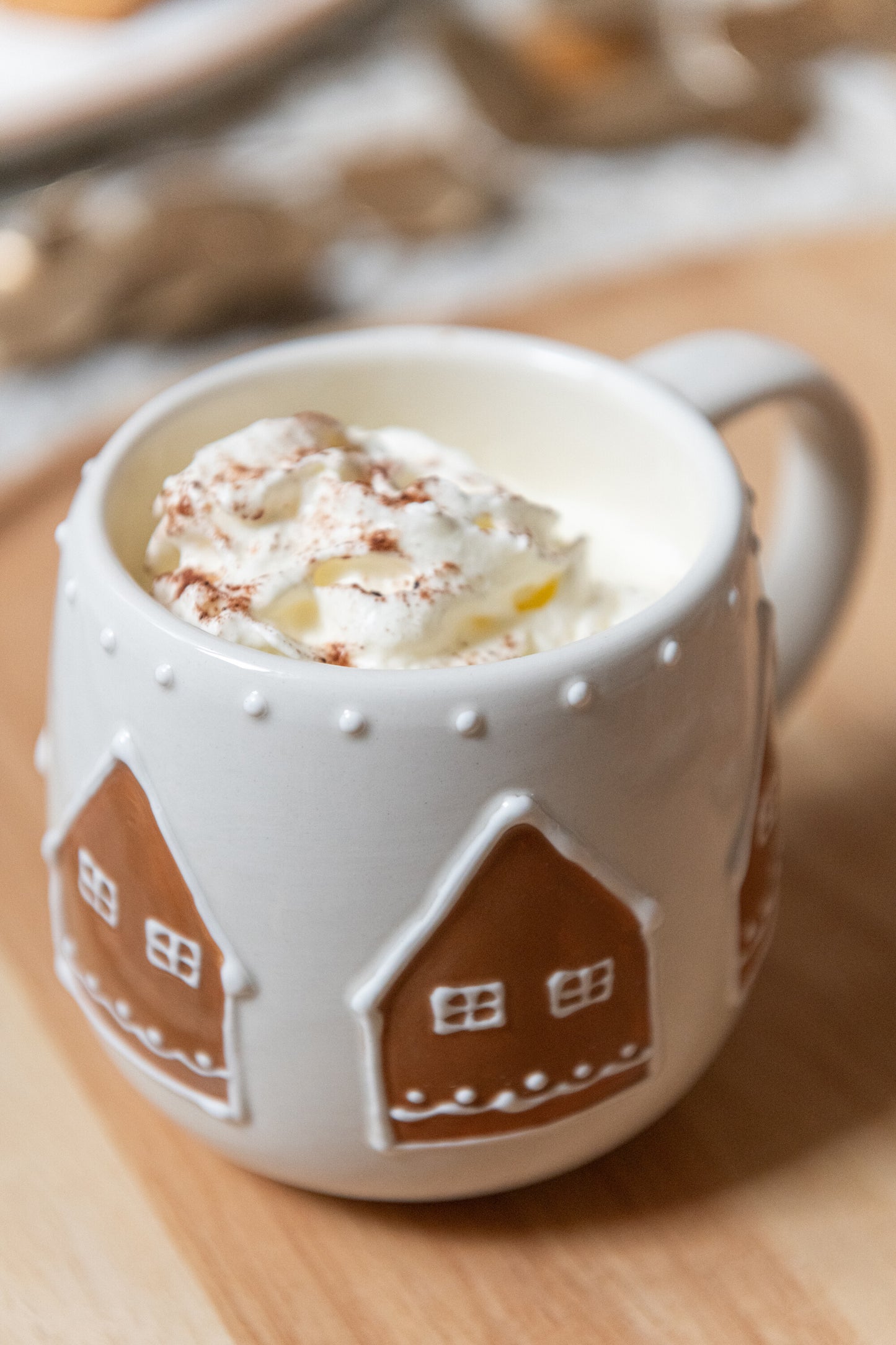 Mok met peperkoekenmannetje / peperkoekenhuisje