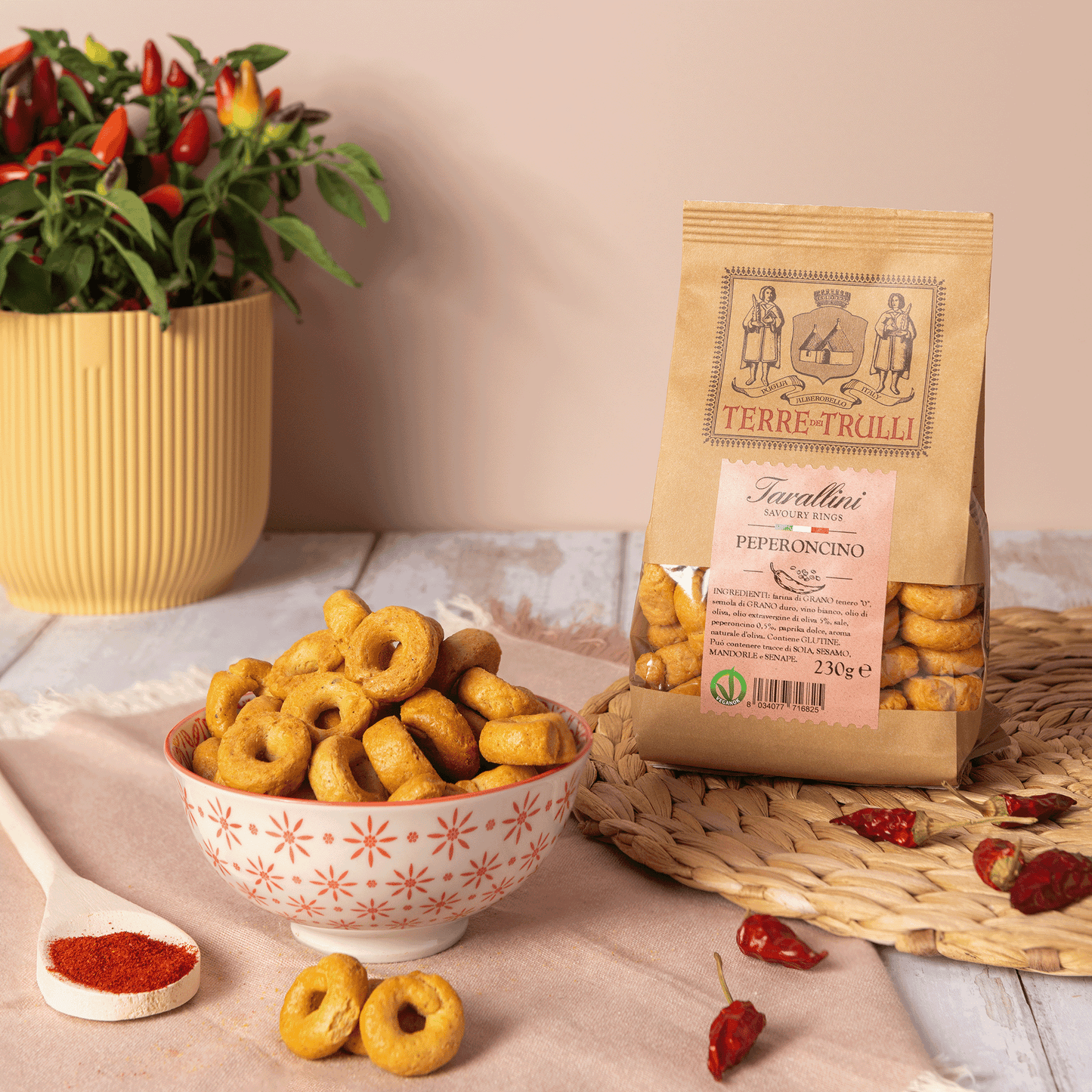 Tartallini met chilipeper