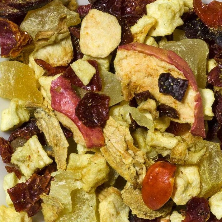 Ginger with exotic fruits