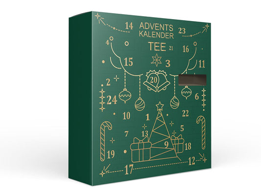 Adventskalender groen Golden Christmas