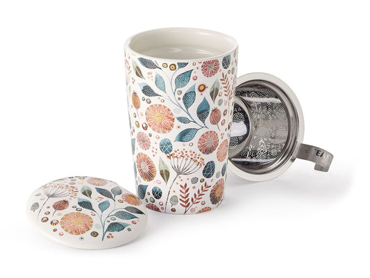 Mok met theefilter en dekseltje "Linnea"