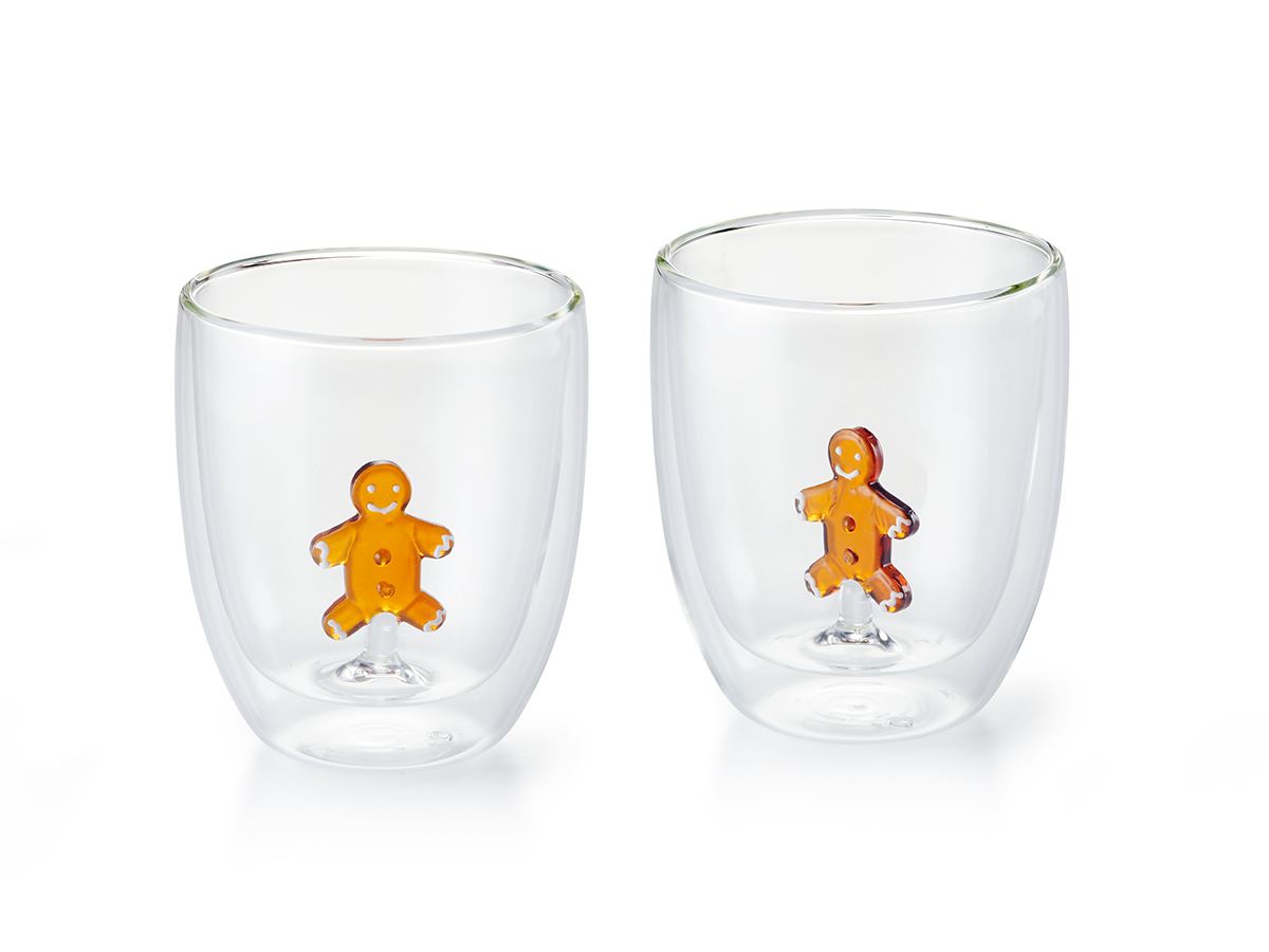 Dubbelwandige mok met peperkoekenmannetje