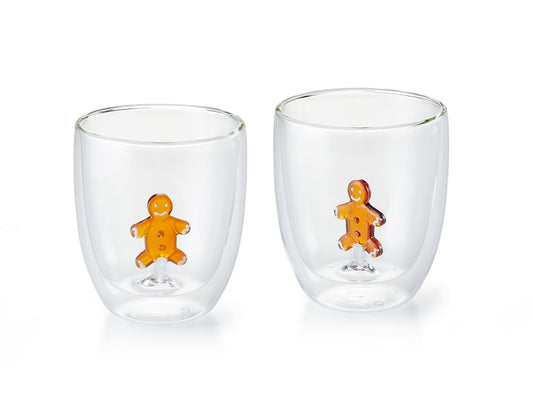 Dubbelwandige mok met peperkoekenmannetje