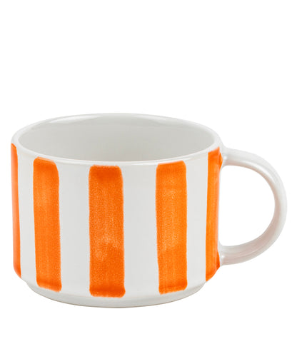 Koffietas gestreept in diverse kleuren