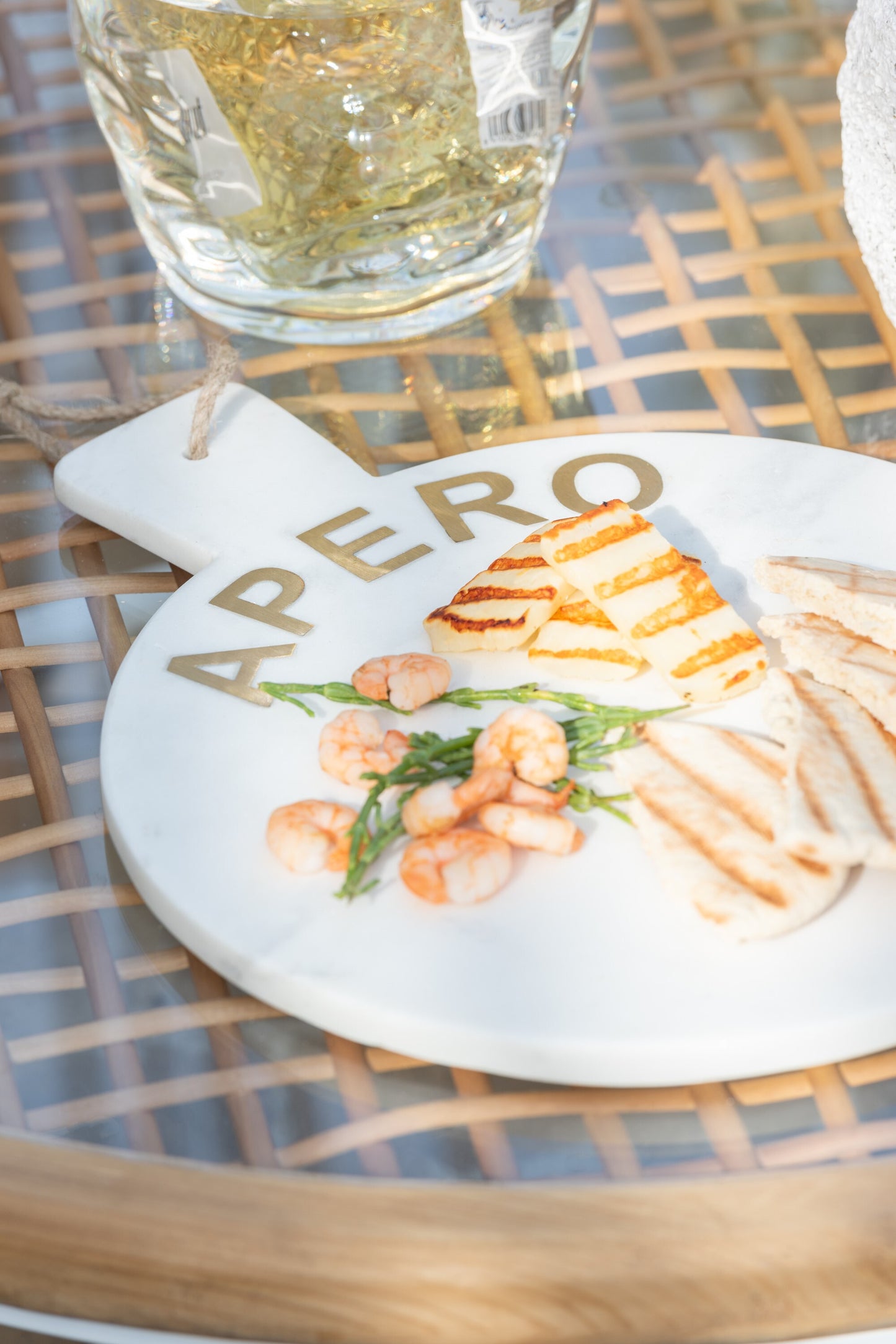 Aperoschaal marmerlook