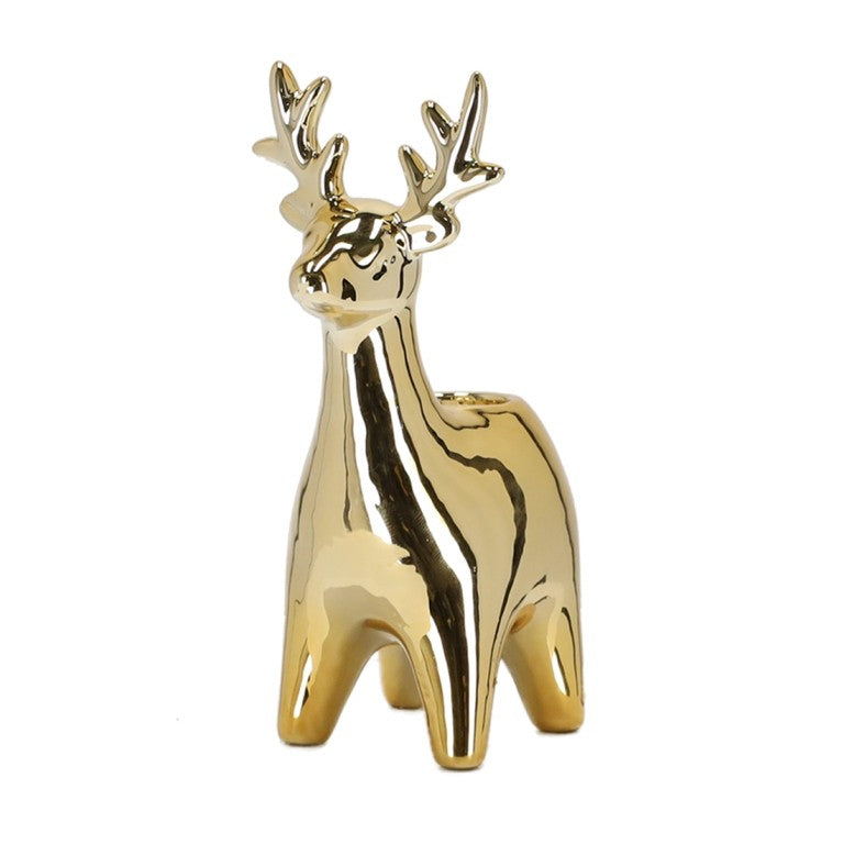 Kandelaar rendier - goud