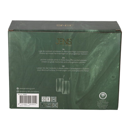 Cocktailglazen met rietje