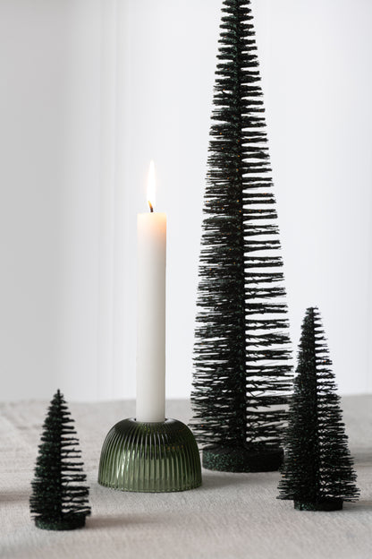 Set van twee kandelaars - groen