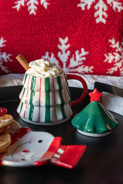 Kerstboommok met dekseltje