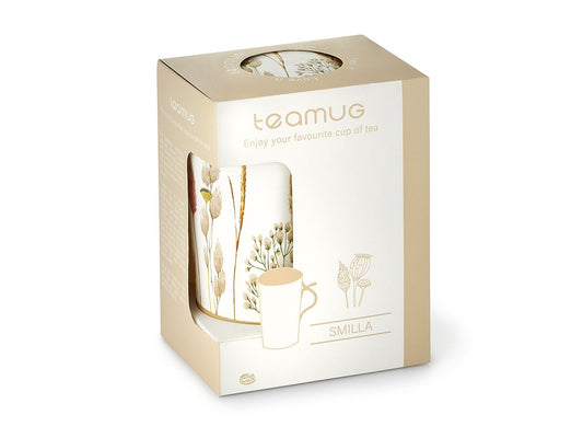 Mok met theefilter en dekseltje