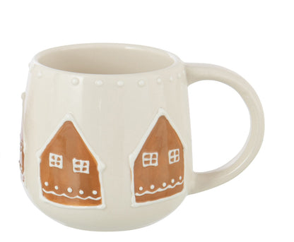 Mok met peperkoekenmannetje / peperkoekenhuisje