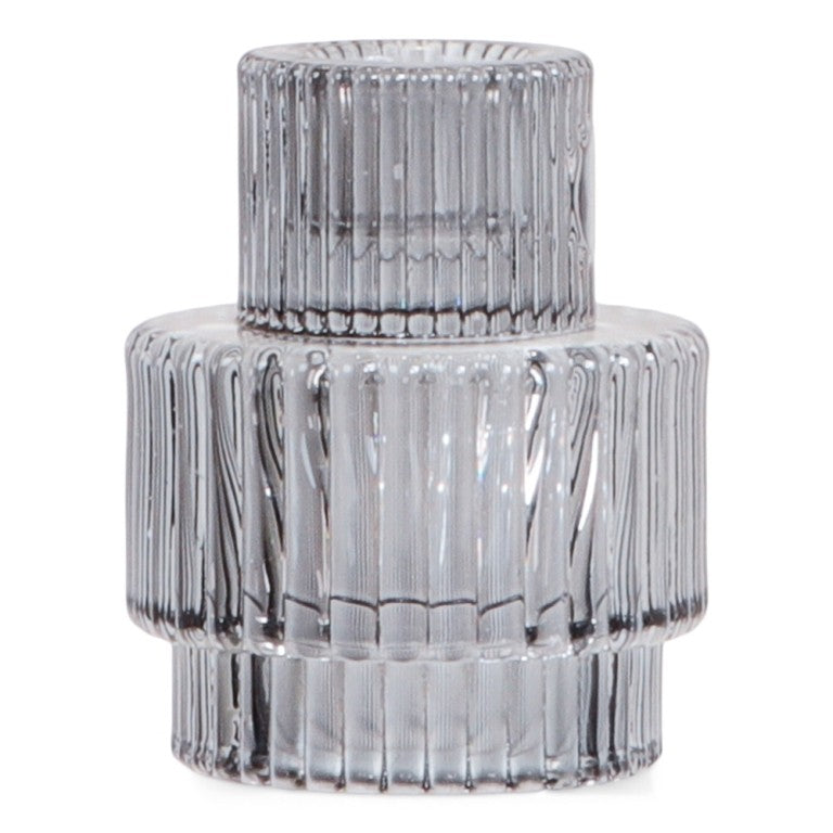 Duo Kaarsenhouder grijsblauw