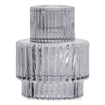 Duo Kaarsenhouder grijsblauw