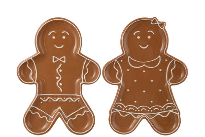 Serveerbord peperkoekenmannetje