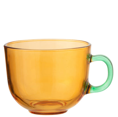 Theekop in gekleurd glas