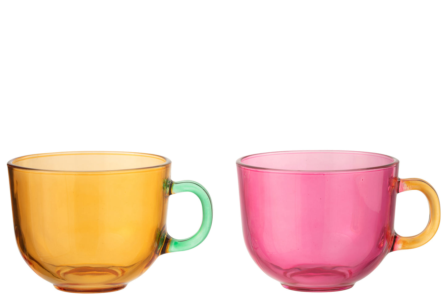 Theekop in gekleurd glas